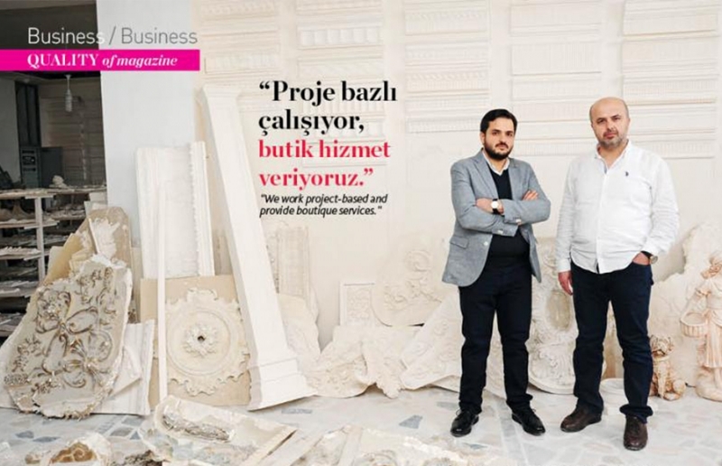 Proje bazlı çalışıyor, butik hizmet veriyoruz.